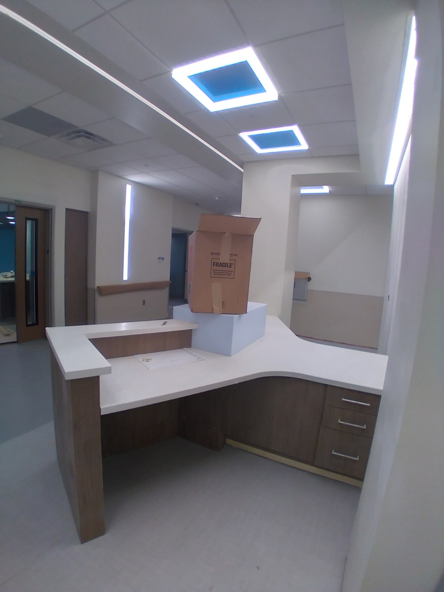 Finished institutional interior